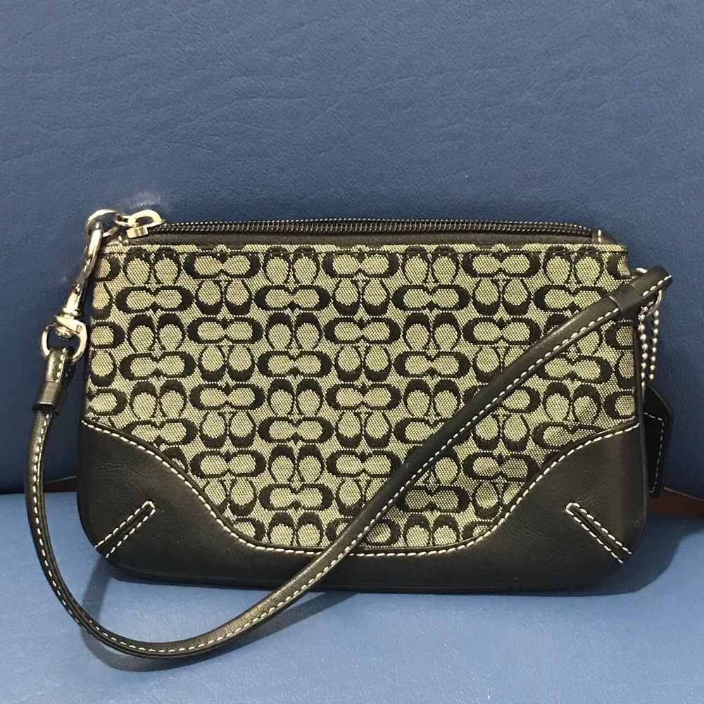 Coach signature wristlet